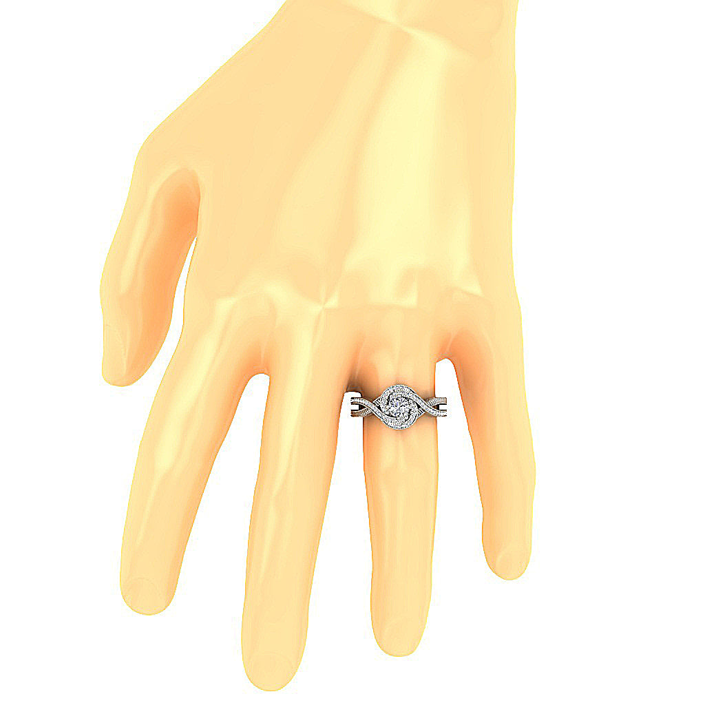 WhiteGoldSolitaireRingonFinger
