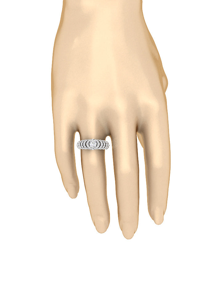 The Cason Excellent Designer Natural Diamond Solitaire Engagement Ring 14k Gold
