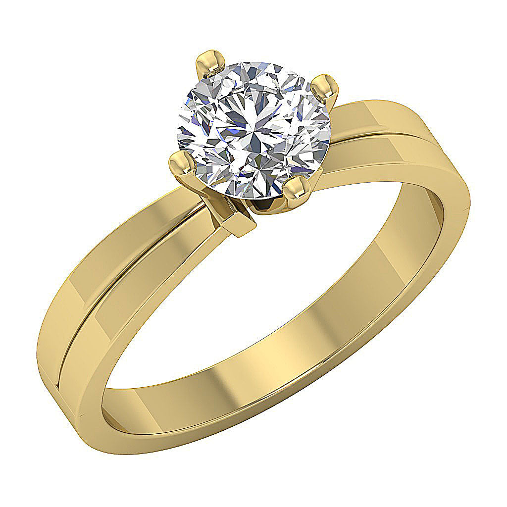 Extreme close-up of the VS-F clarity of a 4.00ct lab-grown diamond.