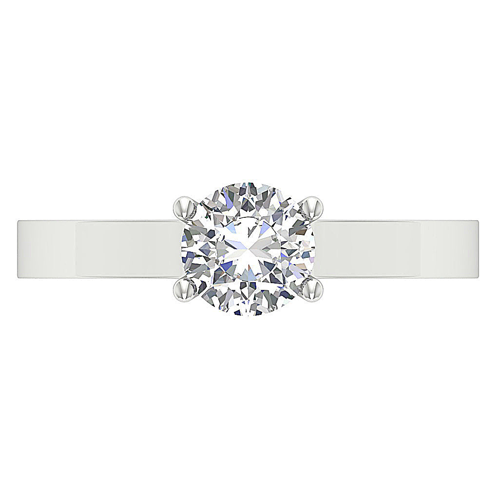 Hand-crafted 14K gold lab-grown diamond ring