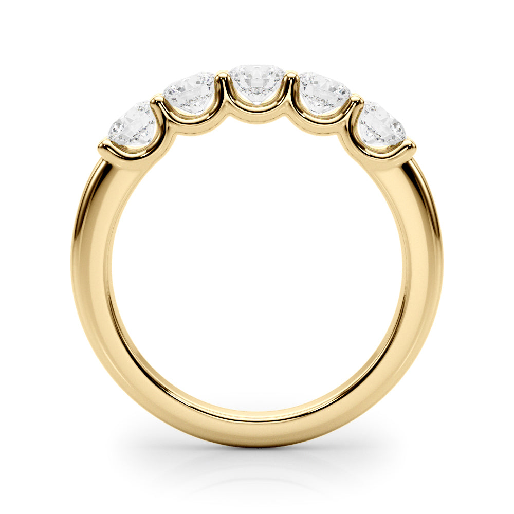 High brilliance lab-grown diamond ring with U-prong architecture