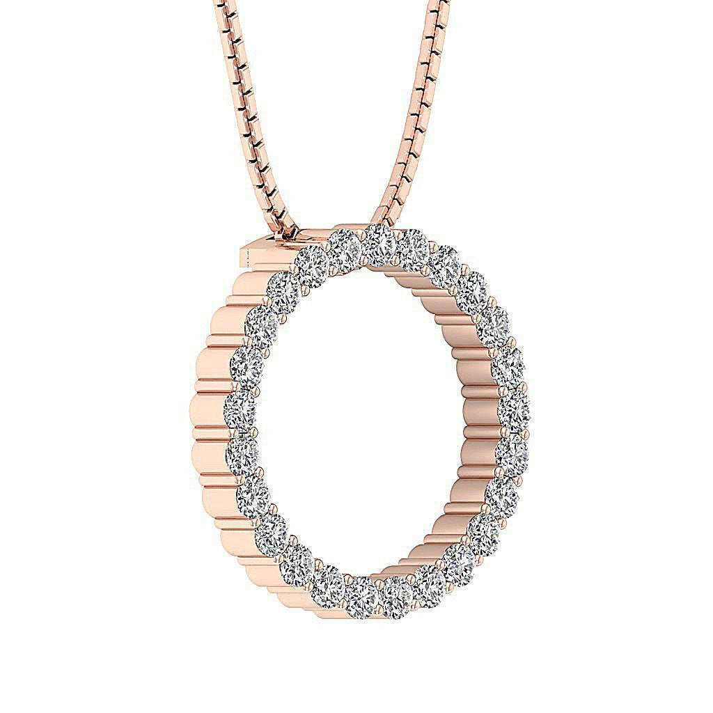 14kRoseGoldCircleOfLoveAnniversaryPendants