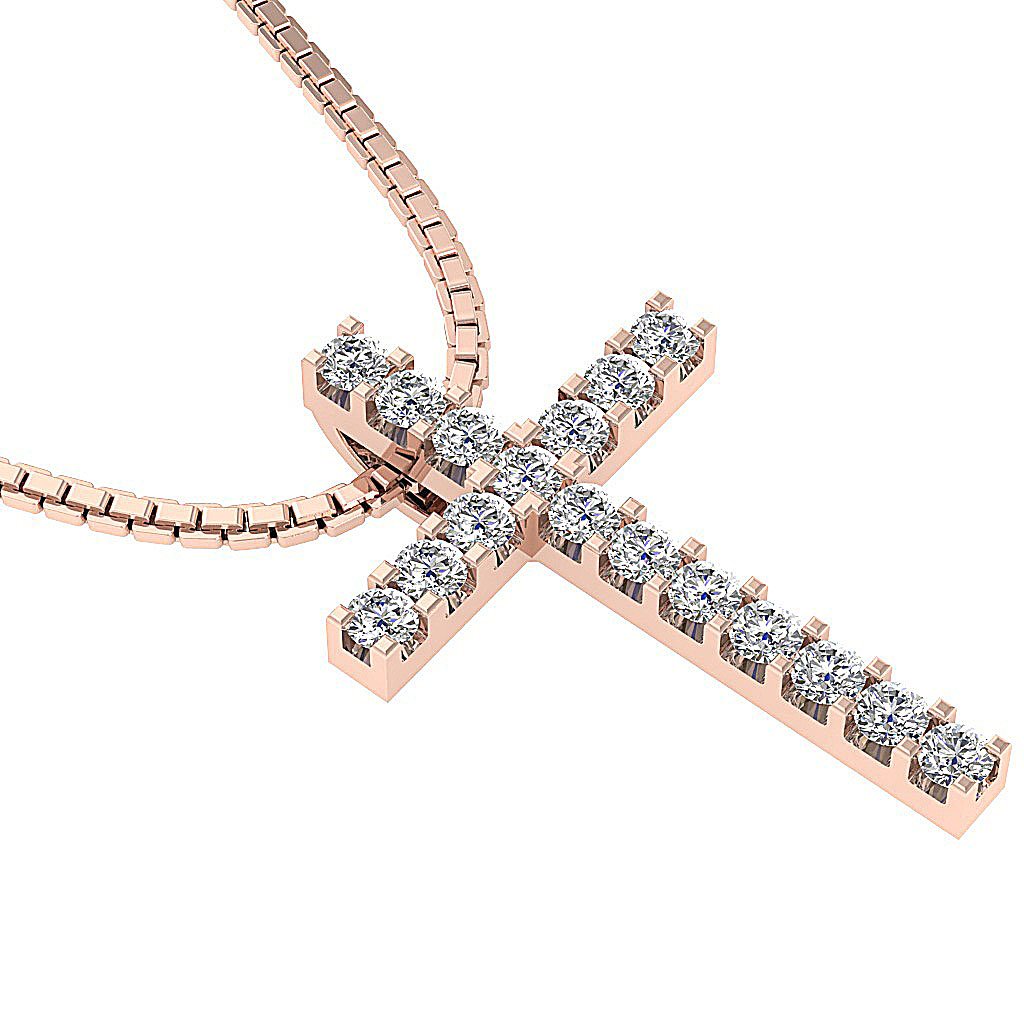14kRoseGoldCrossAnniversaryPendants