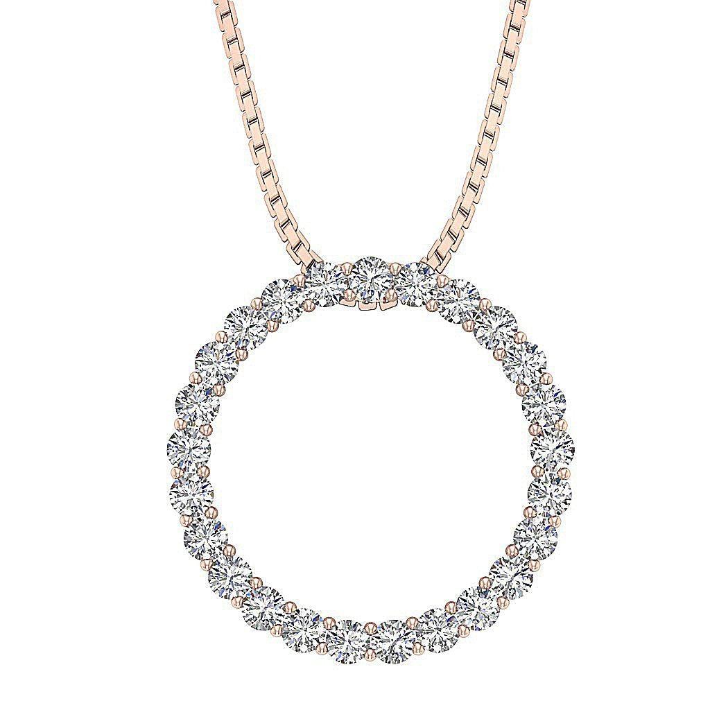14kRoseGoldCircleOfLovePendants