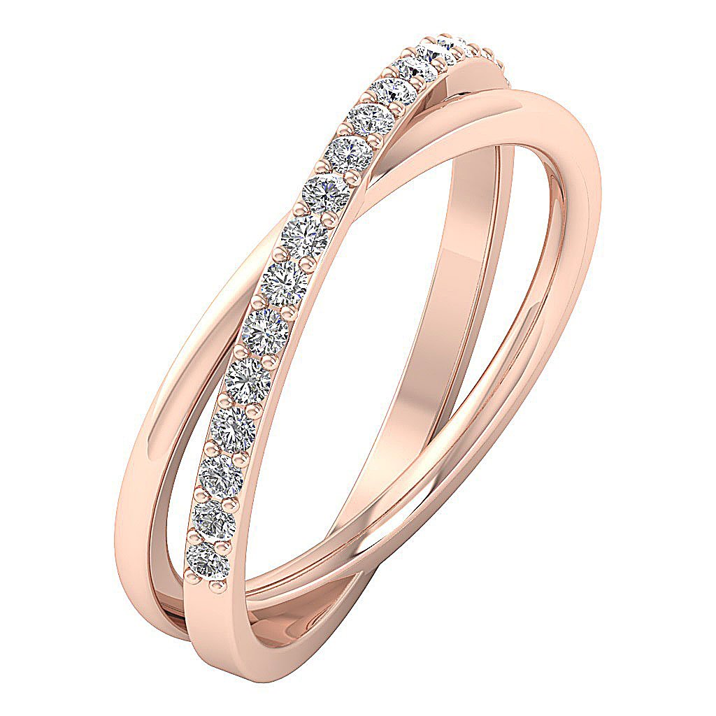 Wedding Ring I1 G 0.40 Ct Round Cut Diamond Prong Set 14K White Yellow Rose Gold 8.25MM