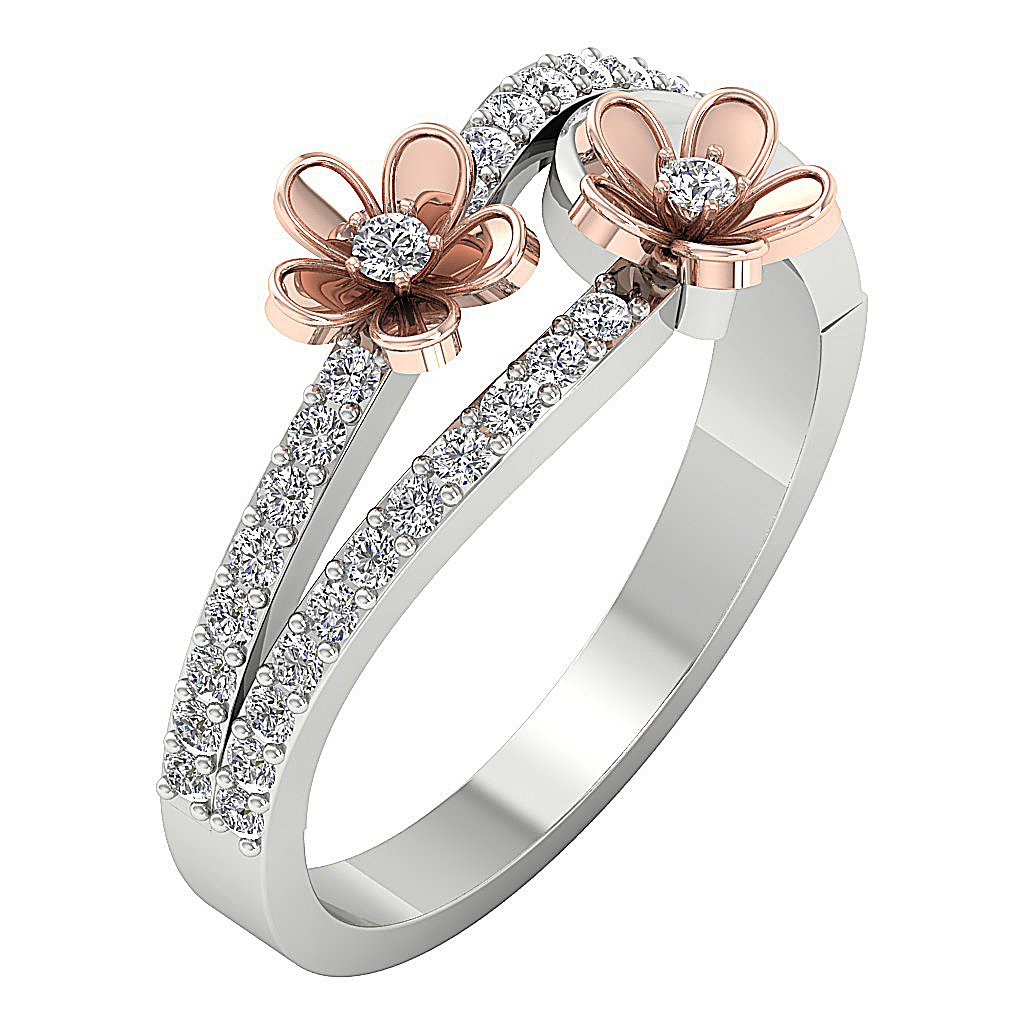 Anniversary Diamond Ring SI1 G 0.50Ct Prong Set 14K Solid Gold 10.00 MM