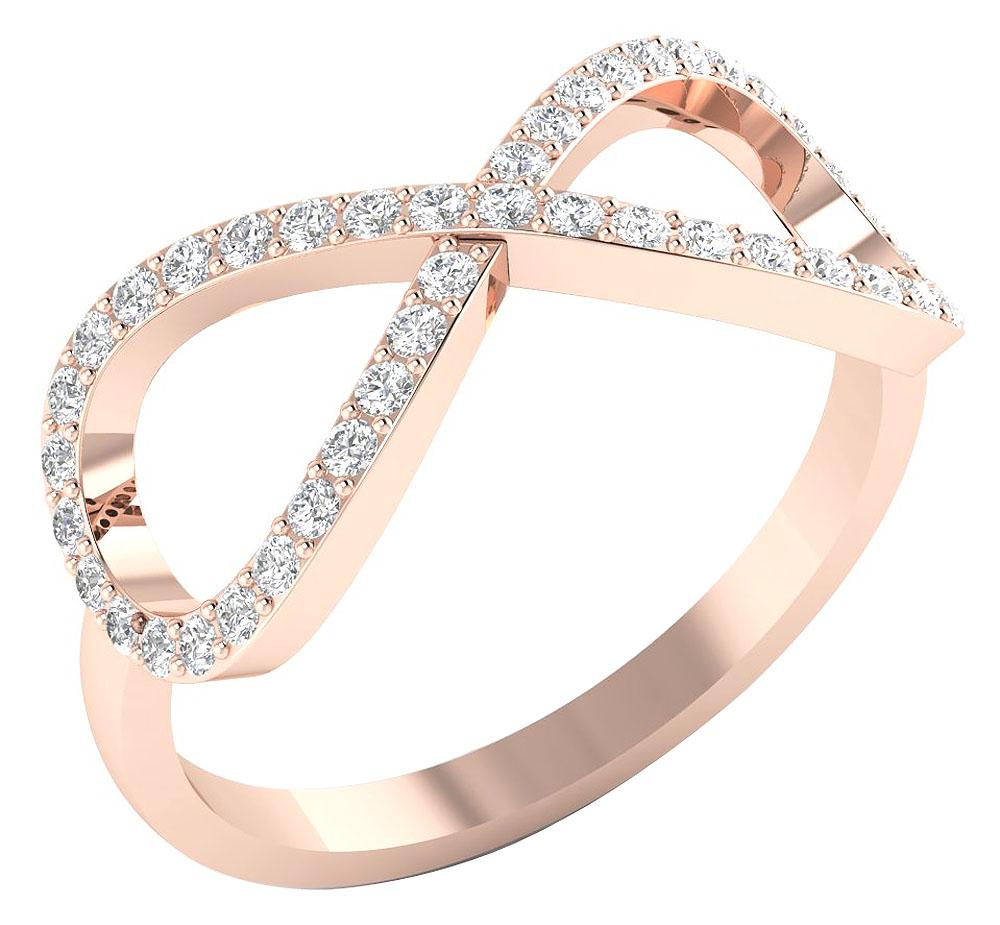Fashion Anniversary Ring I1 G 0.50 Carat Natural Round Diamond Prong Set 9.10MM