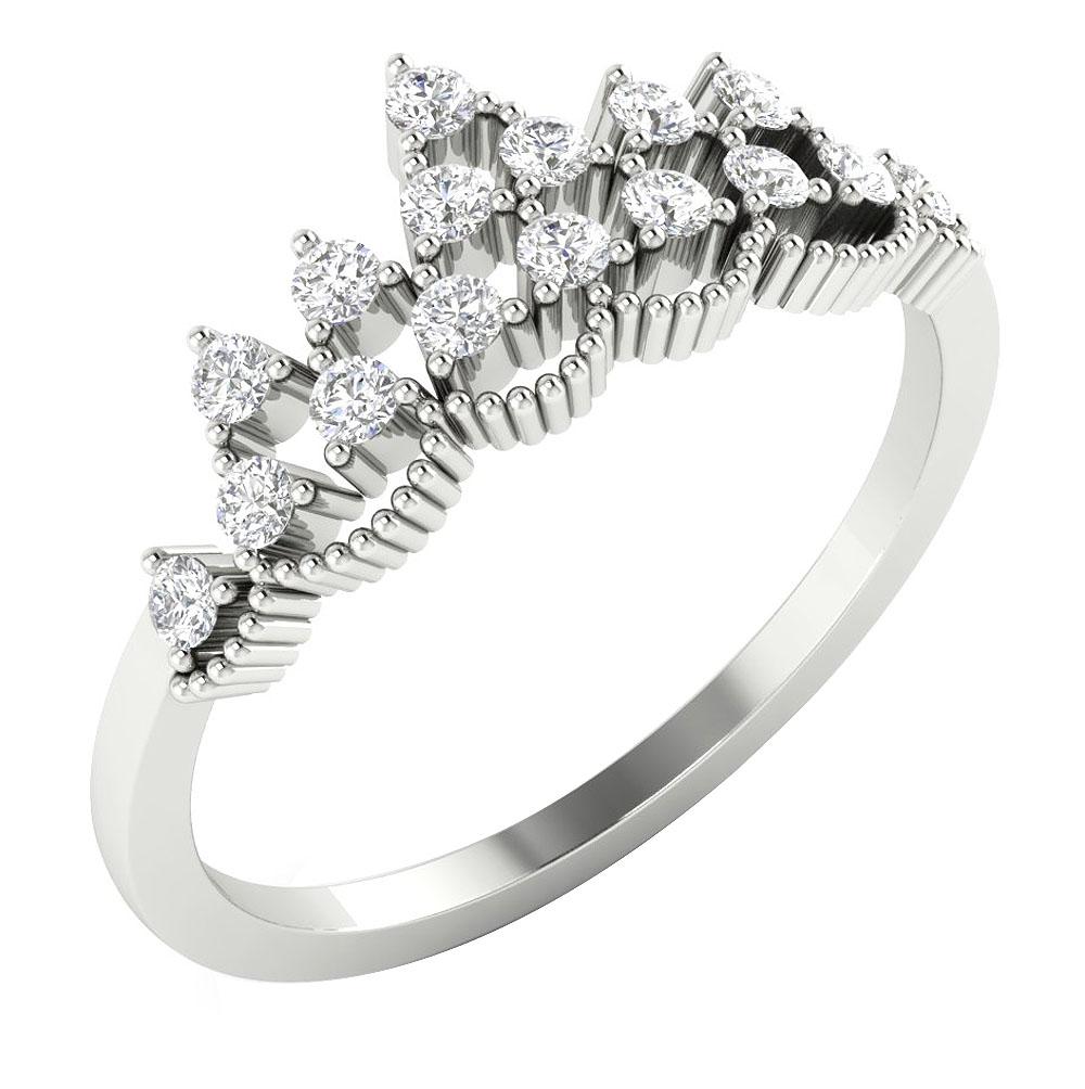 8.10 MM Natural Diamond Engagement Ring Prong Set VS1 E 0.40 Ct 14k Yellow Gold
