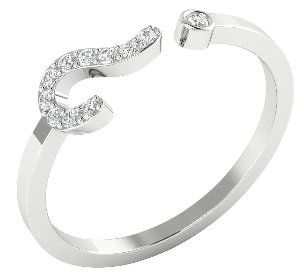 Genuine Diamond Ring 14K Solid Gold Prong & Bezel Set SI1 G 0.15 Ct 5.95 MM