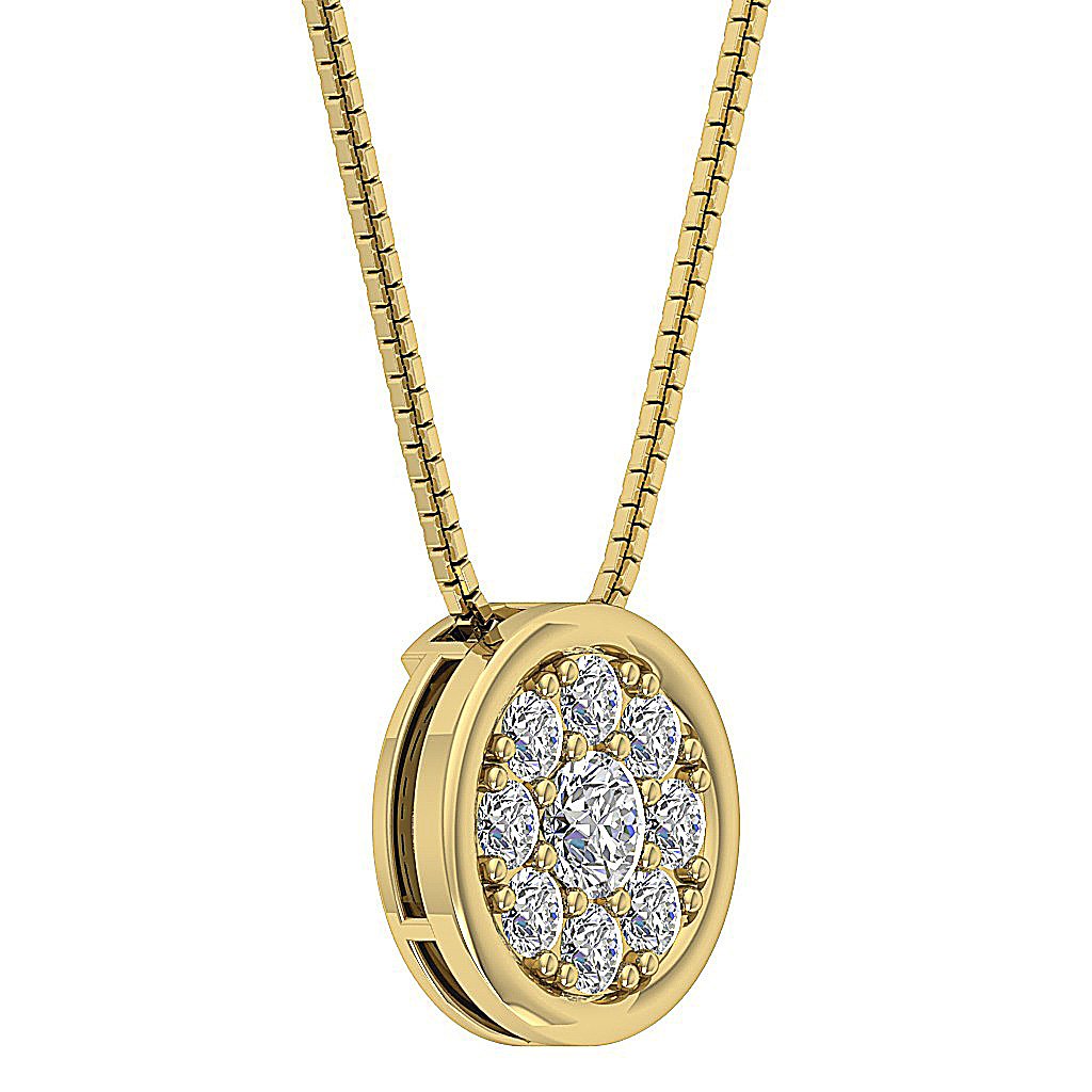 Prong Set Love Wedding Pendants Genuine Diamond VVS1/VS1/SI1/I1 1.00 Ct 14k/18k White Yellow Rose Gold