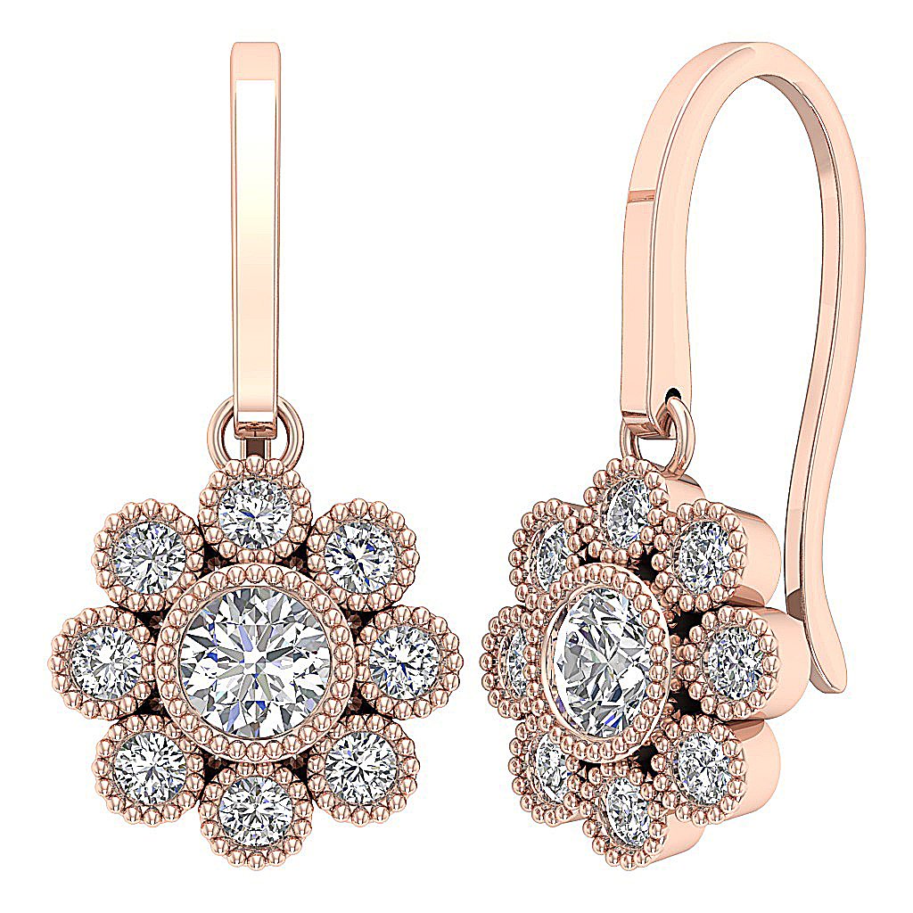 14kGoldBezelSetEarring