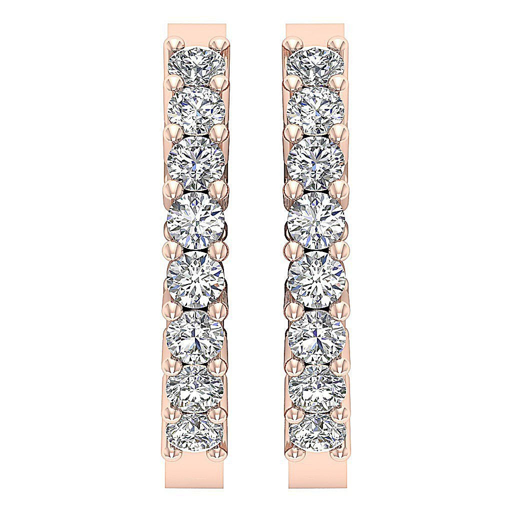 14kRoseGoldHoopsEarring