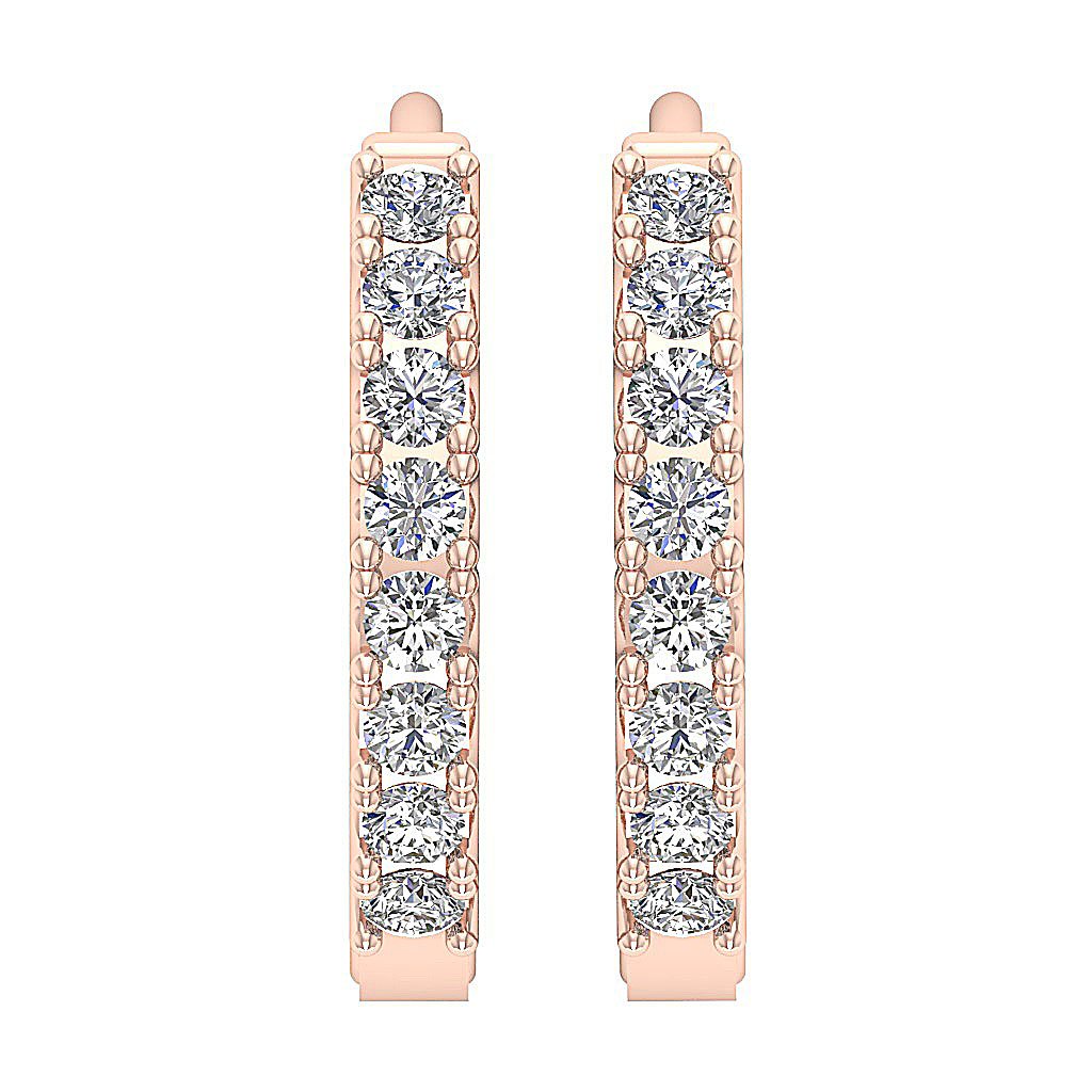 14kRoseGoldHoopsEarring