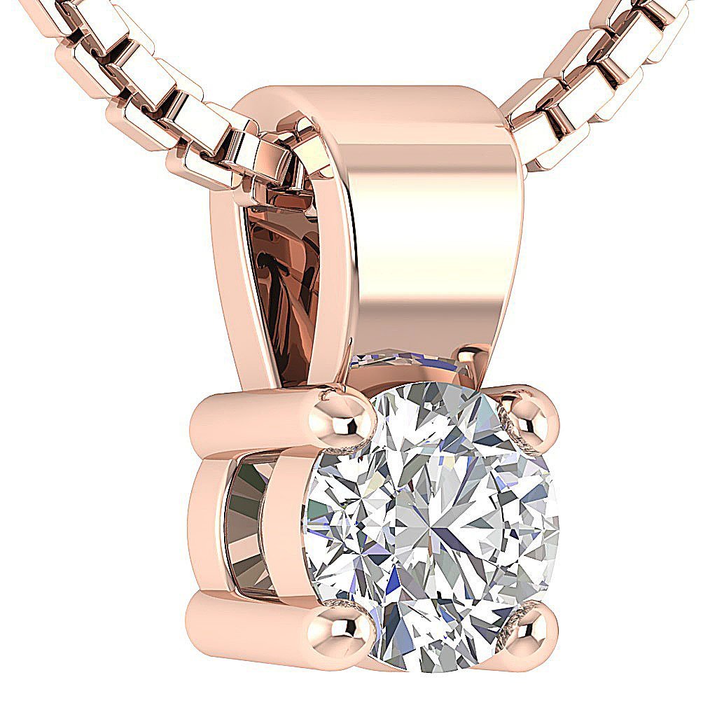 This profile side view shows the depth of the diamond and the sturdy, elegant gold setting.