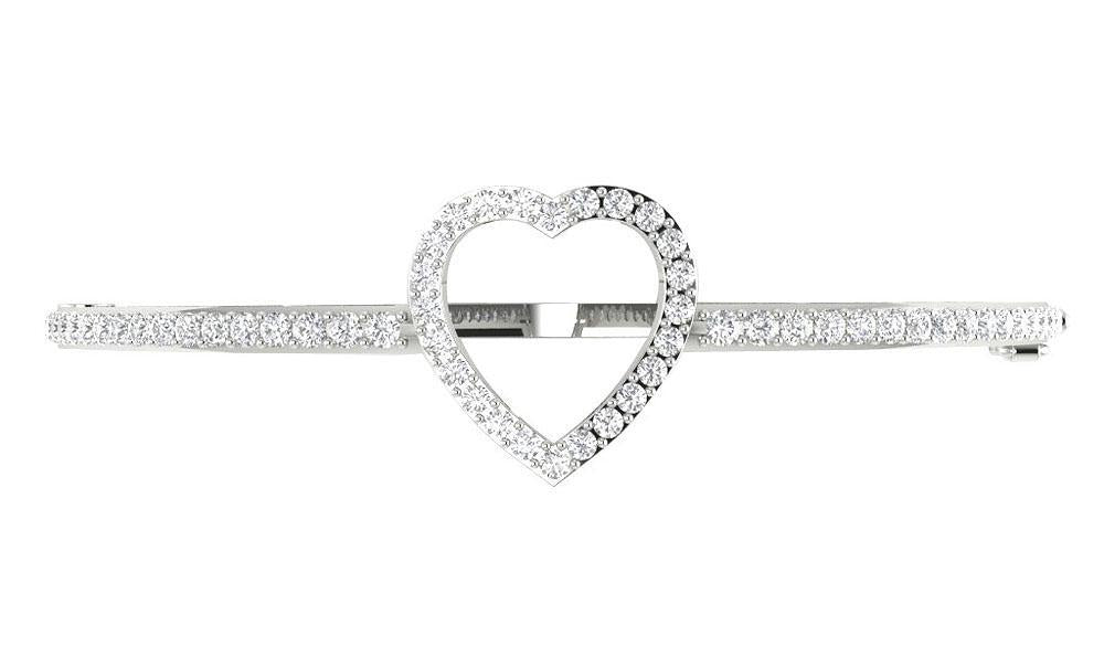 Diamond Bangles Round Diamonds VVS1/VS1/SI1/I1 1.60 Ct 14k/18k White Yellow Rose Gold