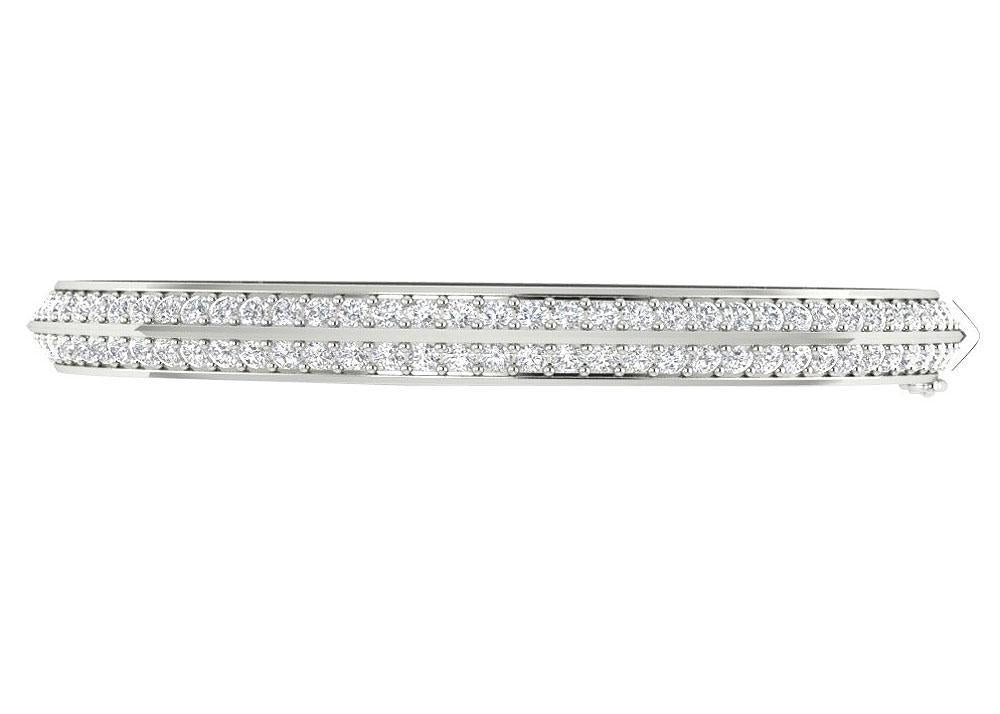 Diamond Bangles VVS1/VS1/SI1/I1 2.85Ct Natural Diamonds 14k/18k Gold