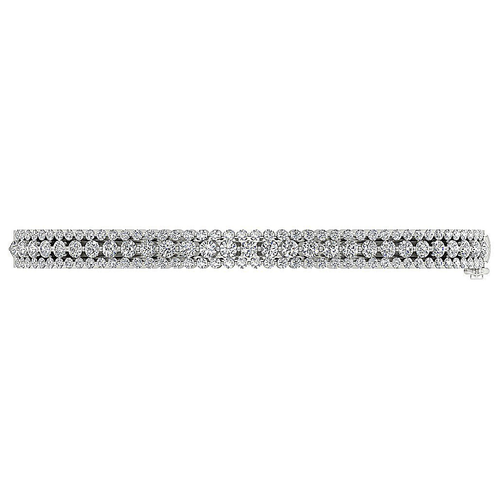 Diamond Bangles 14k/18k Solid Gold Round Diamonds VVS1/VS1/SI1/I1 2.00Ct