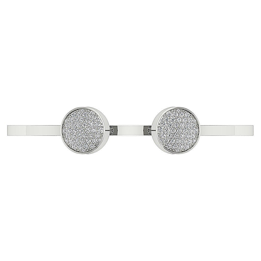 Natural Diamond Bangles VVS1/VS1/SI1/I1 1.00 Ct 14k/18k White Yellow Rose Gold