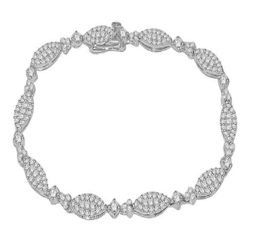 Designer Bracelet Natural Diamonds 14k/18k Solid Gold VVS1/VS1/SI1/I1 2.75 Ct Pave Set 7.00Inch