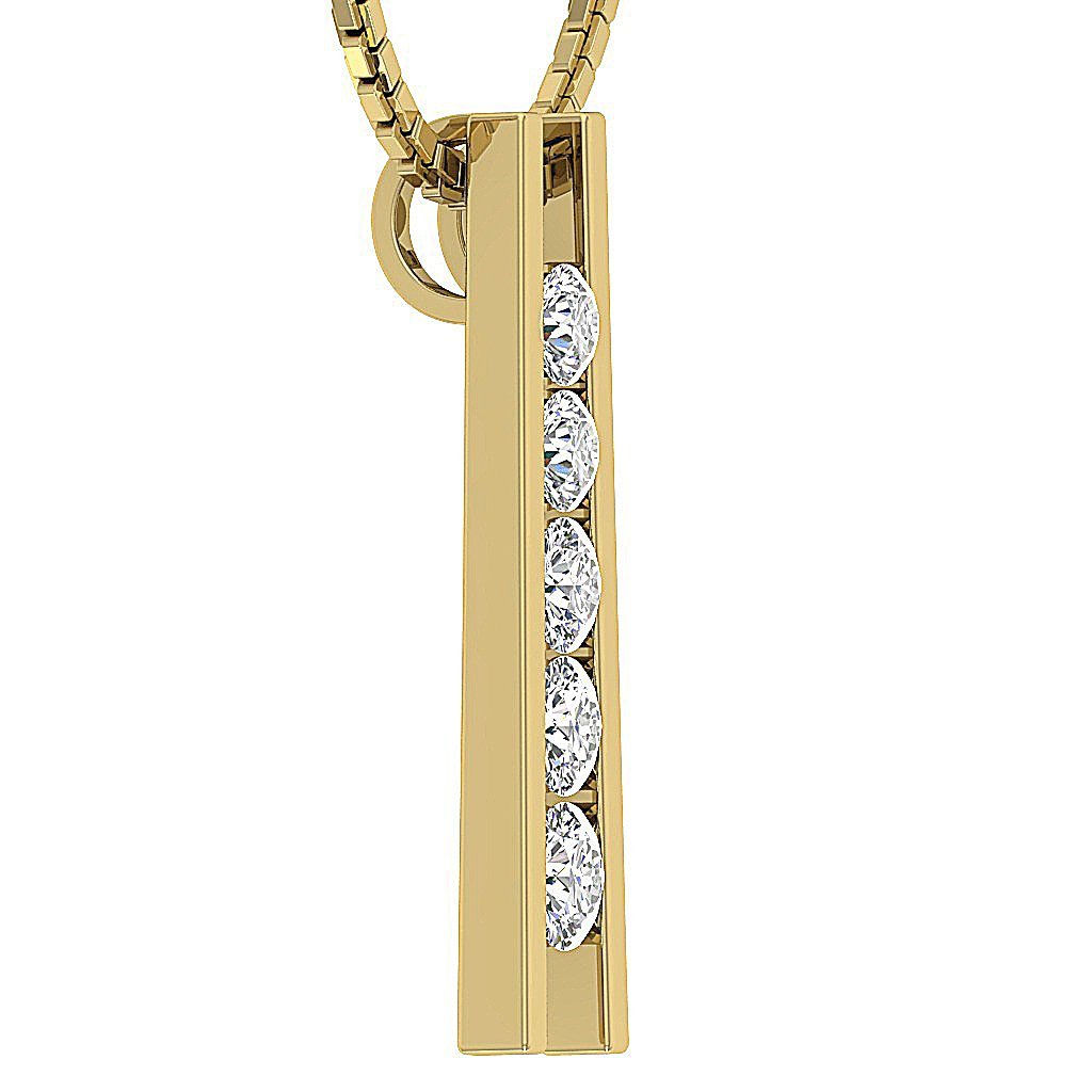 14kYellowGoldDesignerChannelSetEngagementPendants