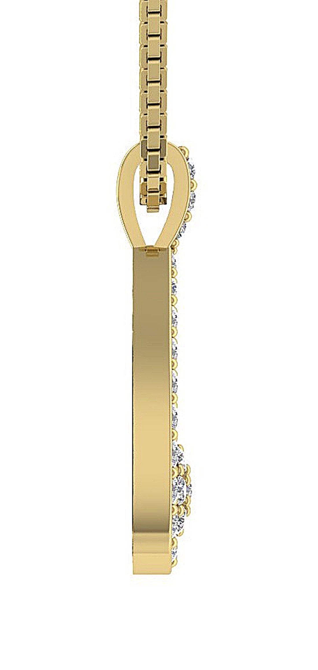 Fashion Pendants 14k/18k White Yellow Rose Gold I1/SI1 G 0.50 Carat Natural Diamond