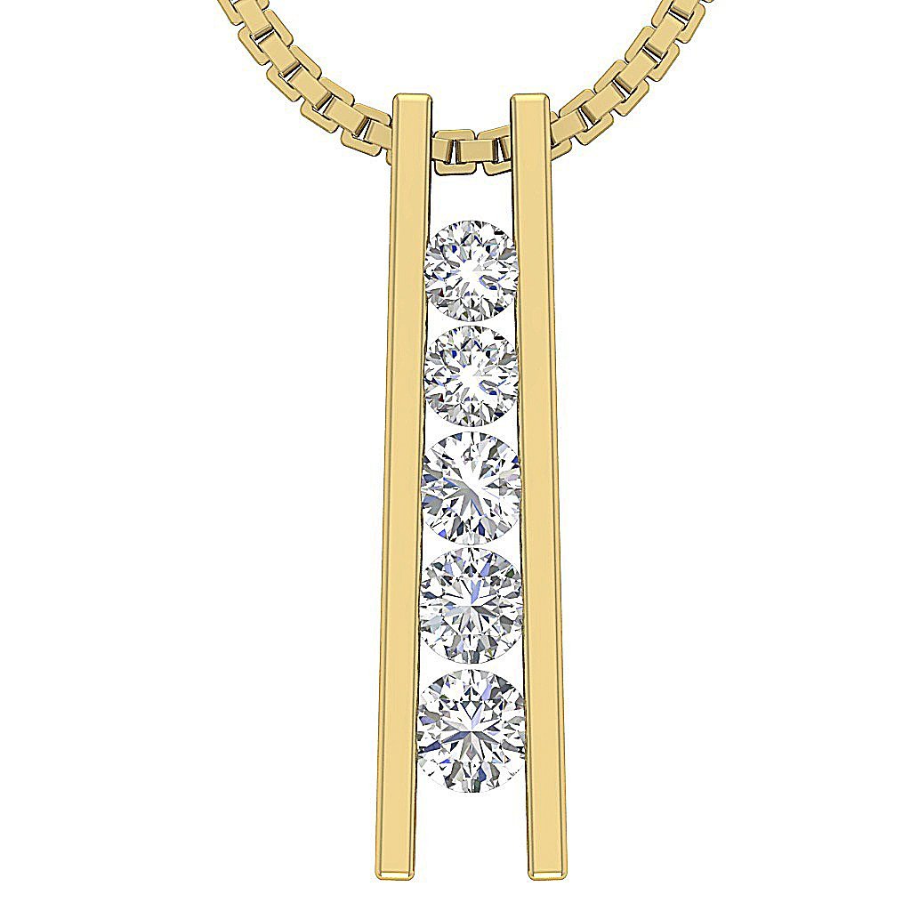 14kYellowGoldGenuineDiamondPendants