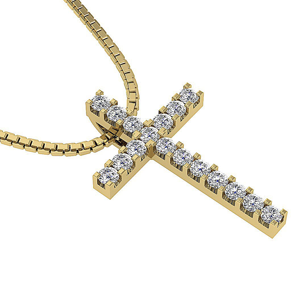 14kYellowGoldNaturalCutDiamondPendants