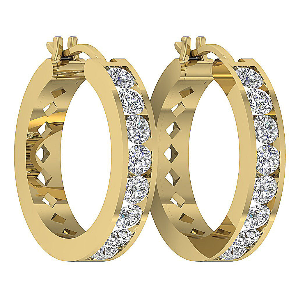 14kSolidGoldChannelSetClosureEarring
