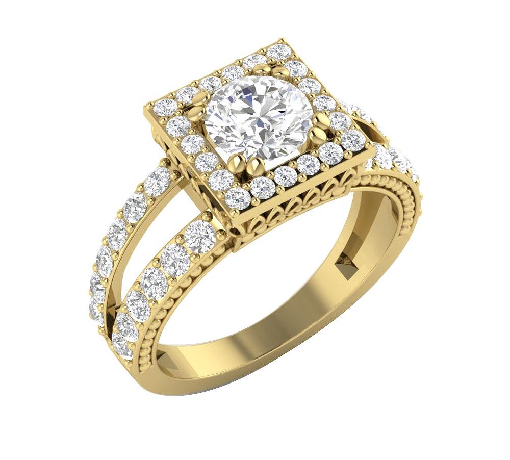 14kYellowGoldDesignerFashionRing