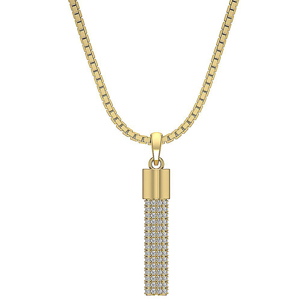 Round Diamonds SI1/I1 G 0.40 Carat Designer Fashion Pendants 14k/18k Gold