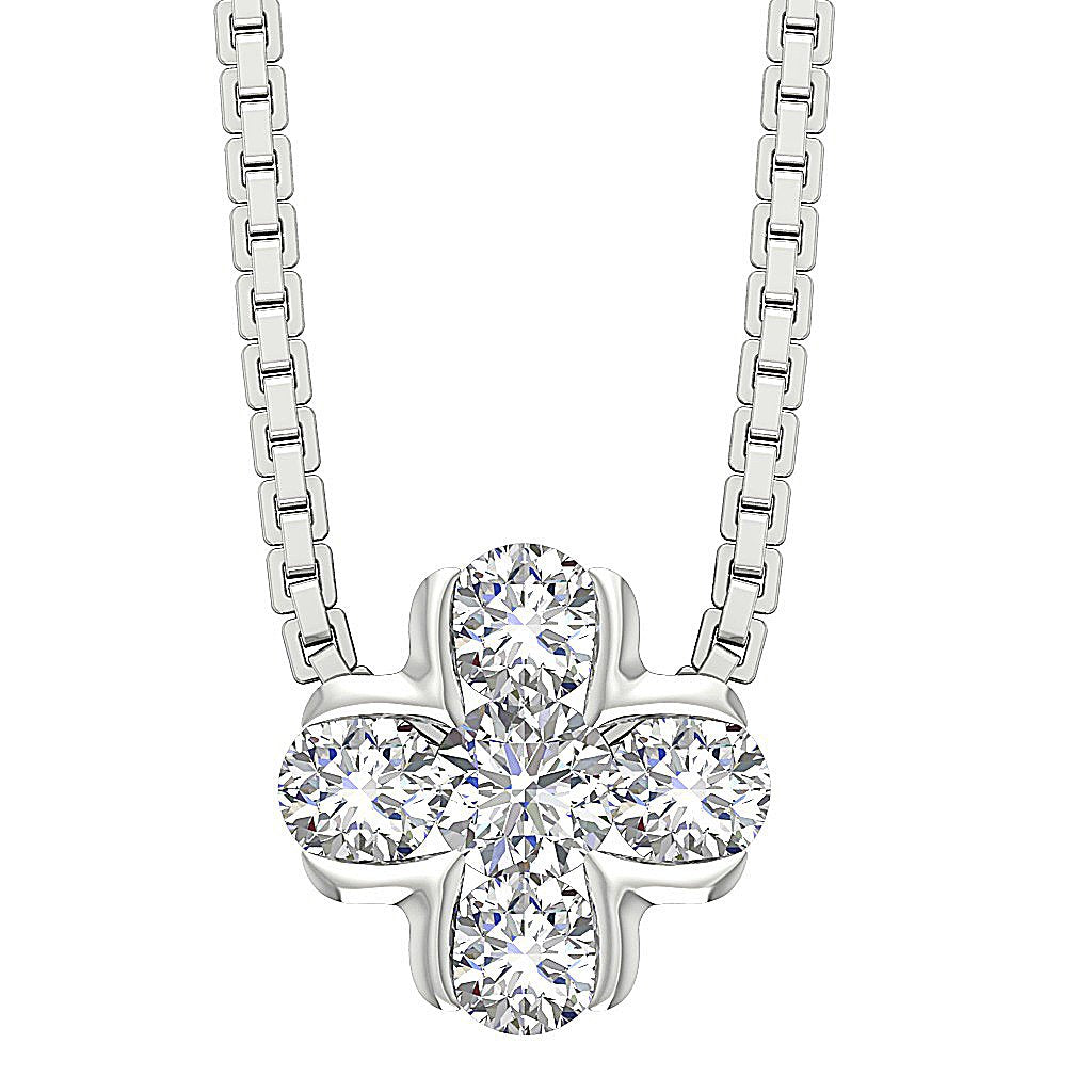 Genuine Diamonds SI1/I1 G 0.41 Carat Vintage Fashion Pendants 14k/18k Solid Gold