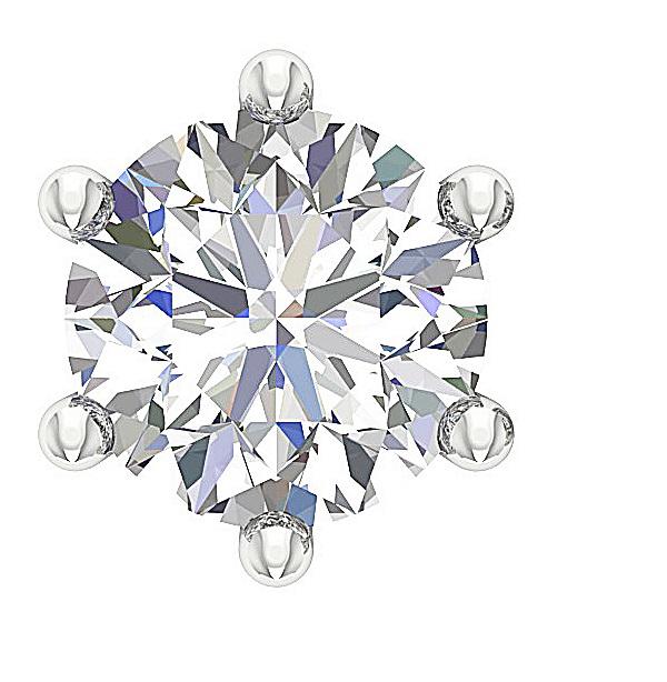 VS1 E 0.45 Ct Solitaire Studs Earrings 14k/18k Solid Gold Natural Diamond