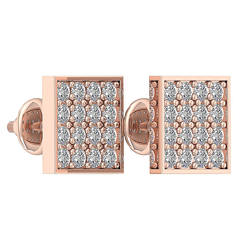 14kGoldEarringPaveSet