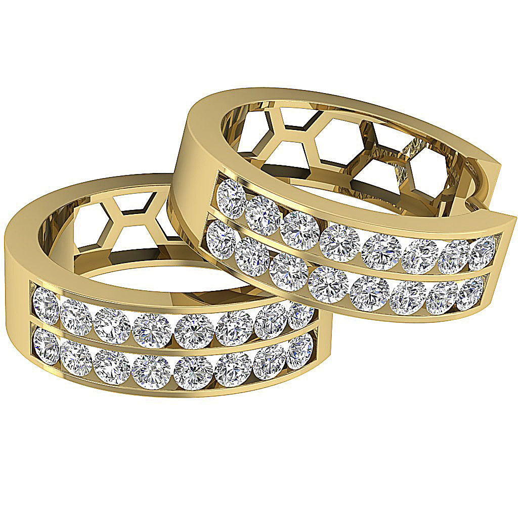 14kYellowGoldGenuineDiamondEarring