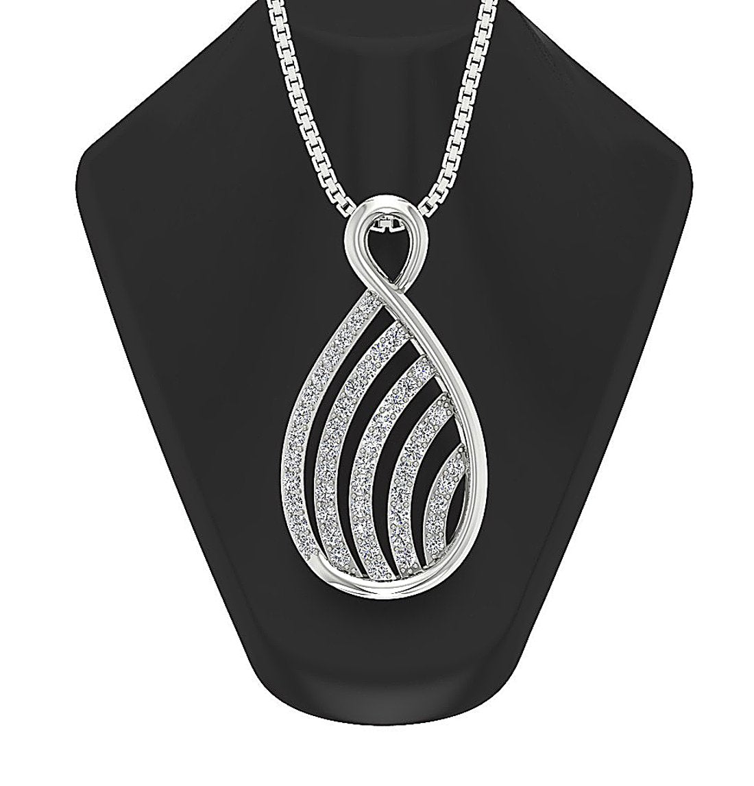 VVS1/VS1/SI1/I1 0.55 Carat Designer Fashion Pendants 14k/18k Gold Genuine Diamond