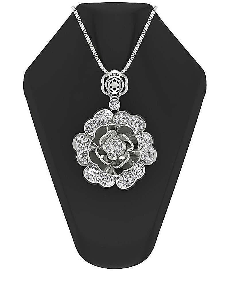 14k/18k Solid Gold Unique Fashion Pendant SI1/I1 G 1.40 Carat Natural Diamond