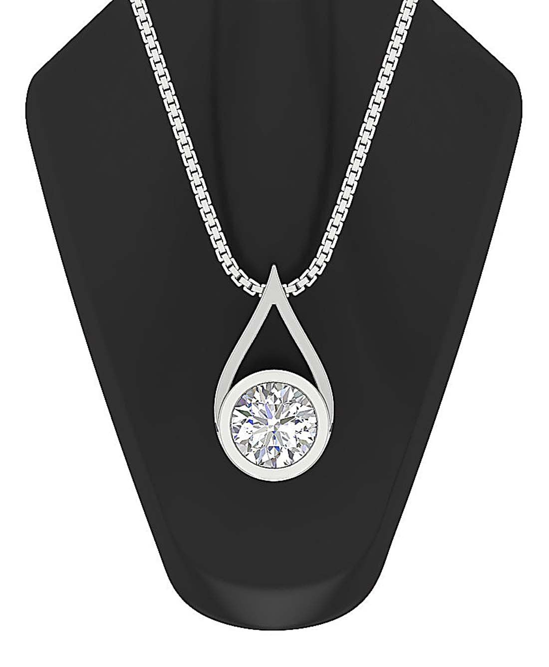 14k/18k Solid Gold Vintage Solitaire Pendants VS1/SI1/I1 0.50 Ct Genuine Diamond