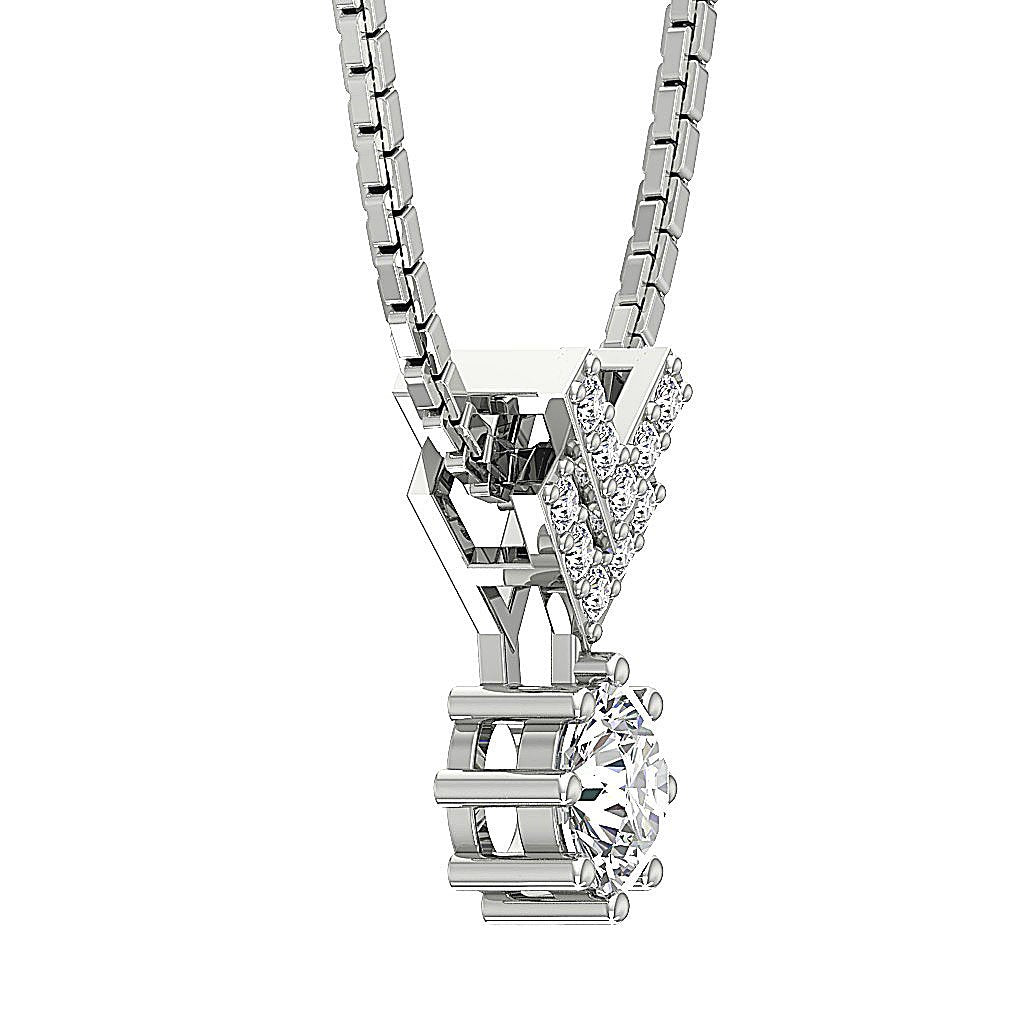 Unique Fashion Pendants VS1/SI1/I1 0.55 Carat Natural Diamond 14k/18k Solid Gold