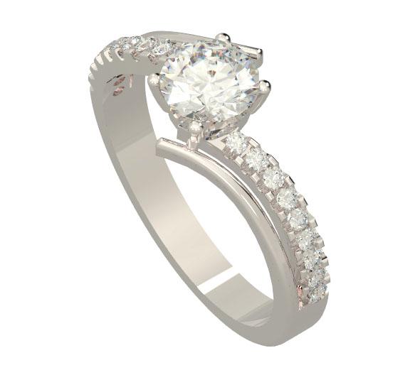 Genuine Diamond 14k Solid Gold Unique Anniversary Ring I1 G 1.00 Carat