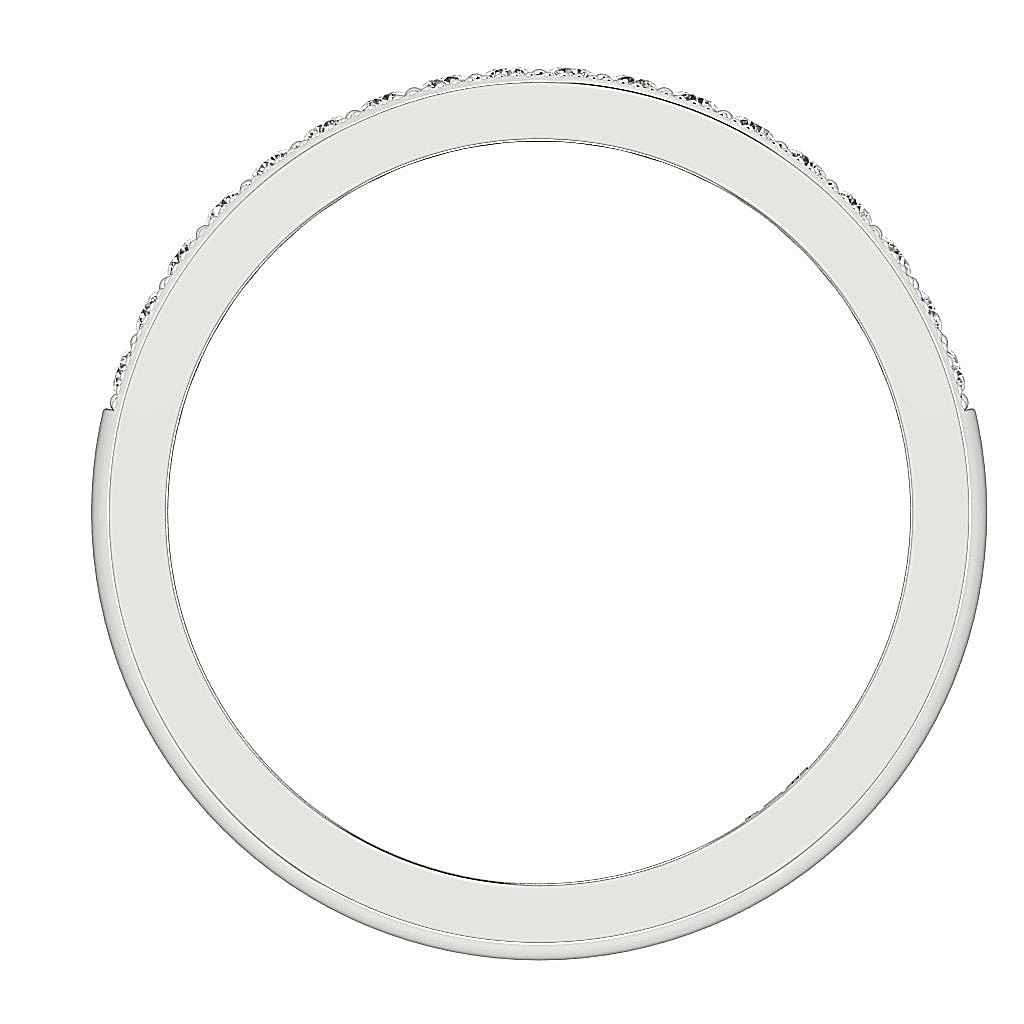 14K Rose Gold Engagement Ring Natural Diamond I1 G 0.25 Ct Pave Set