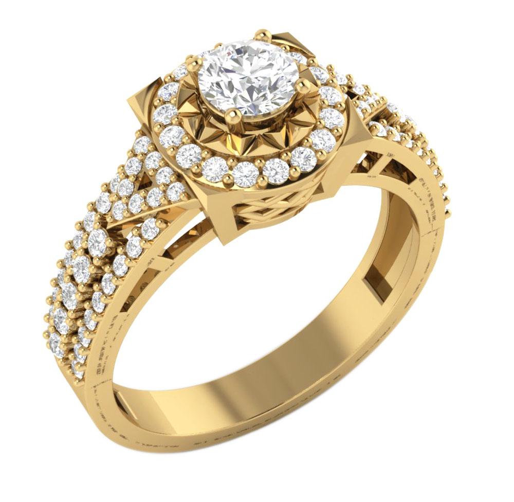 I1 G 1.00 Carat Genuine Diamond Designer Anniversary Ring 14k Solid Gold