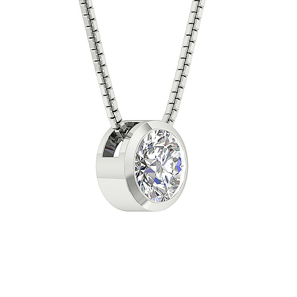 14k/18k Solid Gold Genuine Diamonds SI1/I1 1.00 Carat Unique Fashion Pendants
