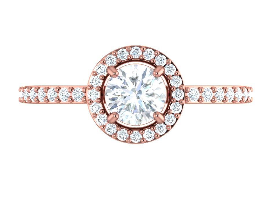 14k Solid Gold Natural Diamond I1 G 1.00 Carat Antique Anniversary Ring