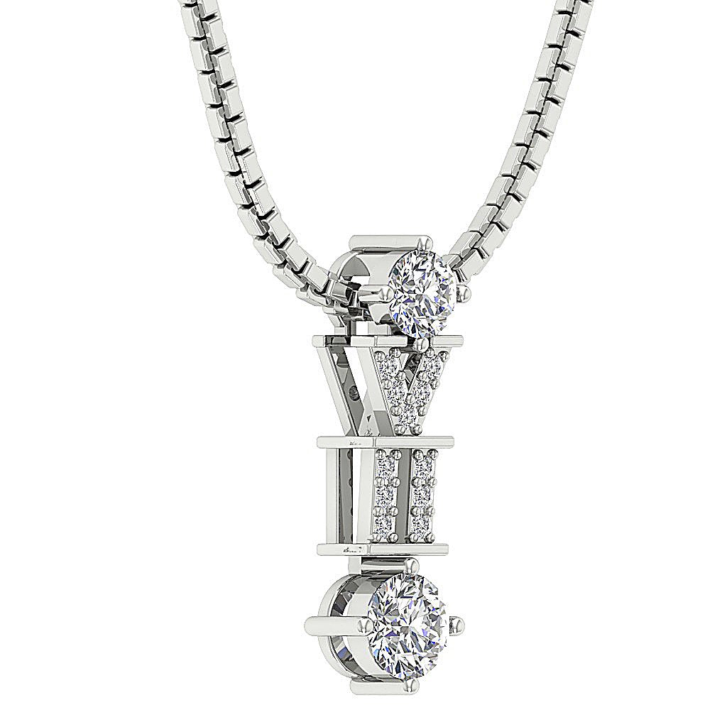 Designer Fashion Pendants 14k/18k Gold Genuine Diamond SI1/I1 G 0.55 Carat