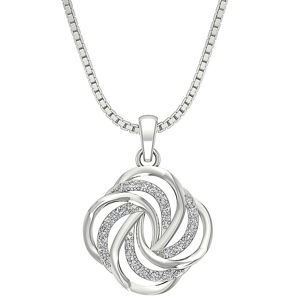 SI1/I1 G 0.30 Carat Vintage Fashion Pendant 14k/18k Solid Gold Genuine Diamond