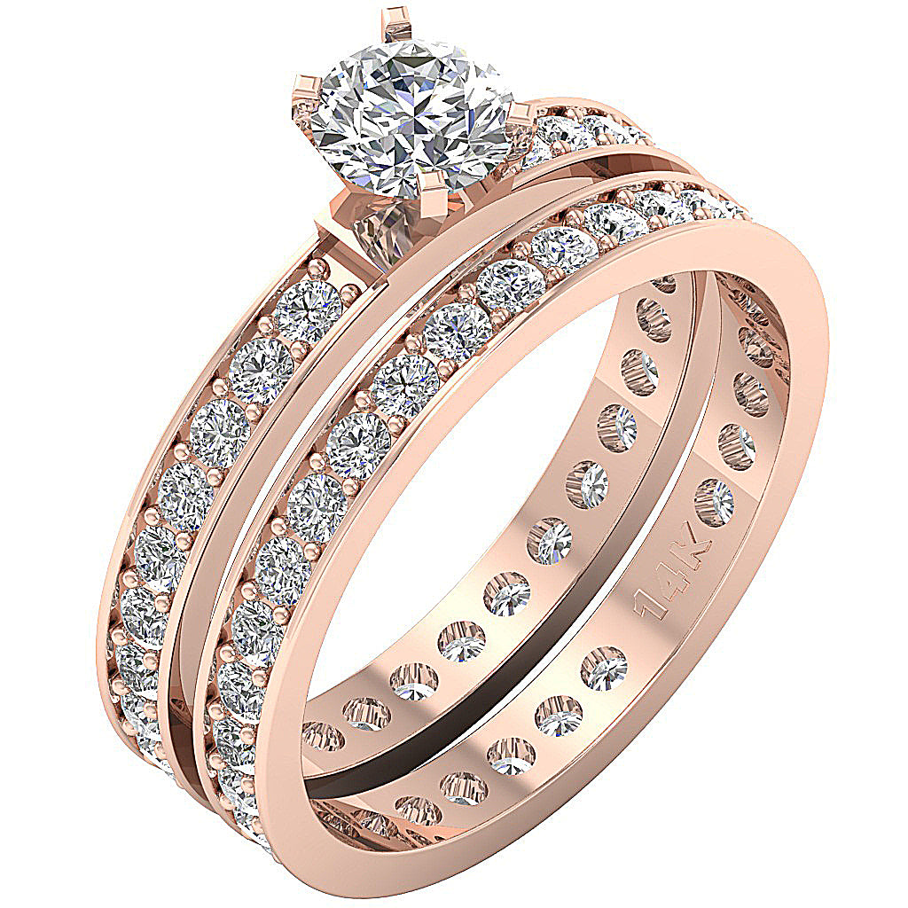 14kRoseGoldBridalEngagementRing