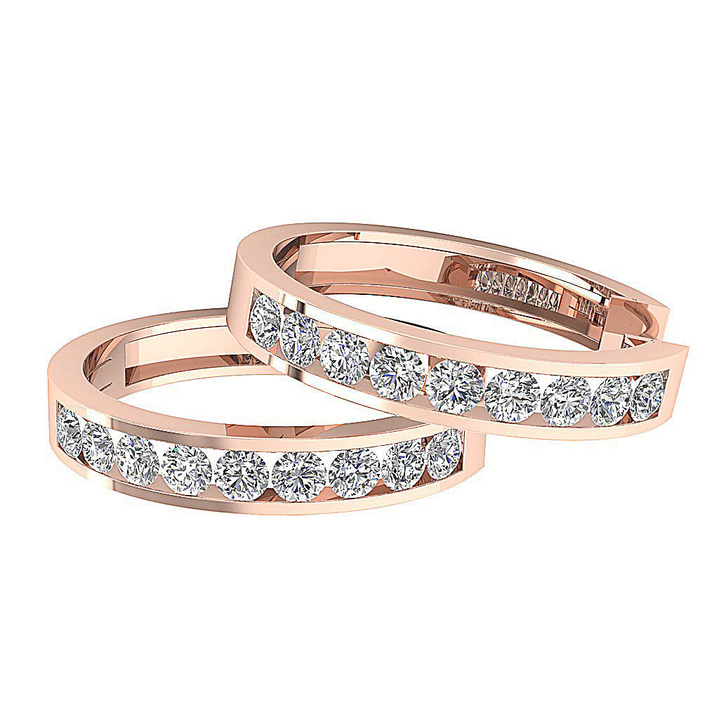 14kRoseGoldChannelSetEarring