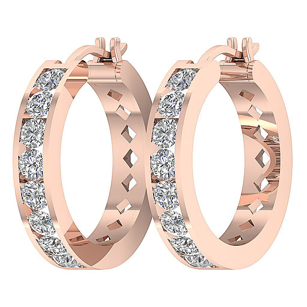 14kRoseGoldNaturalDiamondChannelSetEarring