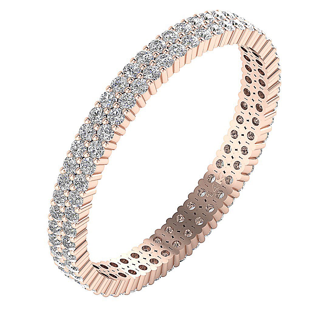 14kRoseGoldDesignerEternityAnniversaryRing
