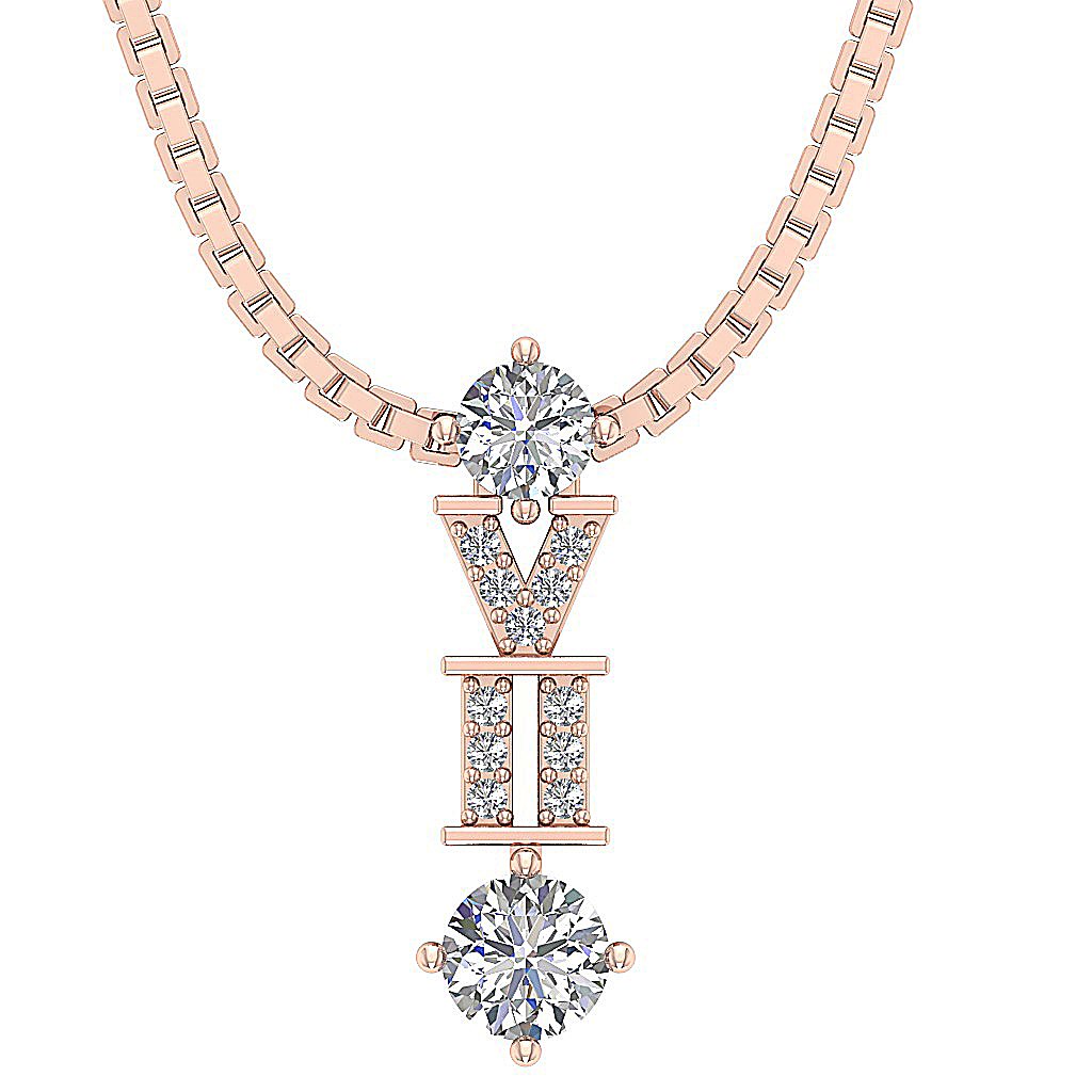 Designer Fashion Pendants 14k/18k Gold Genuine Diamond SI1/I1 G 0.55 Carat